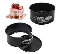 GYSRXS Mini Stampo Torta 2 Pezzi Tortiera Apribile da 11CM Teglia Cheesecake con Fondo Staccabile e Rivestimento Antiaderente Tortiere Rotonde per Torte,Dessert
