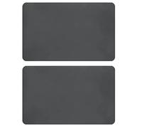 GYSURYB 2 x Tappeto da caffè assorbente in gomma per nascondere le macchie in gomma per banconi da cucina, accessori per bar da caffè, grigio, 30 x 40 cm