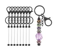 GYSURYB 8 Pezzi Barre portachiavi con perline perline kit portachiavi per le donne fai da te