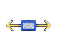 GYSURYB Fanale Posteriore per Casco da Bicicletta, Lampeggianti Ricaricabili, Telecomando senza per Bici da Strada Montagna, Parte Scooter Blu