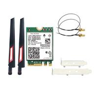 GYSURYB Scheda senza Wi-FI 6E AX210 2400Mbps Bluetooth 5.2 Kit da scrivania 802.11Ax 2.4G/5Ghz/6Ghz AX210NGW, con antenna 10DBi