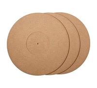 GYSURYB Set di 3 tappetini girevoli in sughero con elevata fedeltà, per dischi in vinile, LP, audiofili, riduzione del rumore