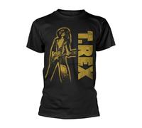 GYTA3345zs T-Rex-Marc-Bolan-Gold-Guitar-Pose-Tee-T-Shirt-Mens-Unisex