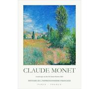 GYTRI CGFHJ Claude Monet Poster e stampe Vintage Wall Art Color Picture《The ile Saint Martin》Paesaggio su tela per la decorazione domestica 40x60cm senza cornice