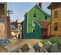 GYTRI CGFHJ Edward Hopper Poster Stampe A Colori Immagine Astratta Della Parete Di Arte《Quartiere Italiano Gloucester》Edward Hopper Pittura Su Tela Per Decorazioni Domestiche 50x60cm Senza Cornice