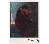 GYTRI CGFHJ Famoso Edvard Munch Persone Poster Stampe A Colori Immagine Astratta Di Arte Della Parete《Il Bacio》Edvard Munch Pittura Su Tela Per Decorazioni Per La Casa 50x70cm Senza Cornice