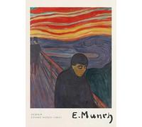 GYTRI CGFHJ Famoso Edvard Munch Poster Paesaggio Stampe A Colori Immagine Astratta Della Wall Art《Disperazione》Edvard Munch Pittura Su Tela Per Decorazioni Domestiche 50x70cm Senza Cornice