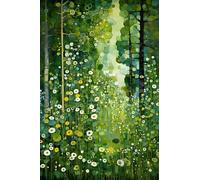 GYTRI CGFHJ Famoso Gustav Klimt Poster Scenario Stampe Astratte Colore Wall Art Picture《La Foresta》Gustav Klimt Pittura Su Tela Per Home Decor 50x80cm Senza Cornice