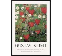 GYTRI CGFHJ Gustav Klimt Frutta Poster Stampe A Colori Immagine Astratta Di Arte Della Parete《Campi Di Fragole》Gustav Klimt Pittura Su Tela Per Decorazioni Per La Casa 40x60cm Senza Cornice