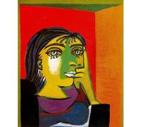 GYTRI CGFHJ Pablo Picasso Poster Pablo Picasso Stampe Arte Murale Astratta 《Ritratto di Dora Maar》Quadro Picasso Pittura Su Tela Per Home Decor 50x70cm Senza Cornice