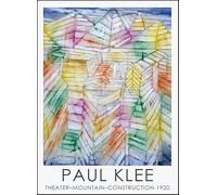 GYTRI CGFHJ Paul Klee Poster Stampe a colori Immagine astratta di arte murale《Costruzione di montagne del teatro》Dipinto su tela Paul Klee per arredamento da salotto 50x70cm senza cornice