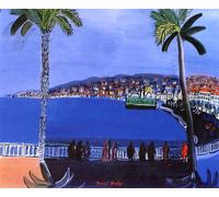 GYTRI CGFHJ Raoul Dufy Poster Paesaggio Stampe Astratte Colore Wall Art Picture《La Baie des Anges Nizza》Raoul Dufy Dipinto su tela per Home Decor 40x60cm Senza cornice