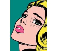 GYTRI CGFHJ Roy Lichtenstein Poster Stampe a colori Immagine astratta di arte murale《Ragazza dai capelli gialli》Roy Lichtenstein Dipinto su tela per decorazioni domestiche 40x60cm senza cornice