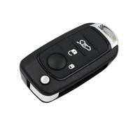 GYTTAK Custodia Chiave Auto Compatibile con Fiat Egea, Tipo, 500X 2016-2023, 1 Pezzo, Nero, ABS + Metallo, 3 Pulsanti