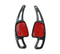 GYTTAK Paletta Cambio Volante Compatibile con A1 A3 A5 A8 S4 SQ5 Q2 Q7 TTS A4L A7 R8 Q5L Volante per Auto Paddle Shifter Gear Shift Paddles Accessori di Estensione ABS(Black Carbon Fiber)