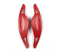 GYTTAK Paletta Cambio Volante Compatibile con Toyota per GR per Supra A90 2019 2020 2021 2022 Volante per Auto Shift Paddle Decorazione Trim Adesivi Lega di Alluminio Rosso Nero(Red)