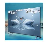 GYTTDERFL Copertina Tv Universal TV Cover Protective Household Cover Cloth Machine Washable Soft And Silky TV Decoration 32-75 Inch(Color- 01,58-60 Inch)