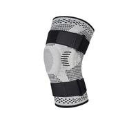 GYTTDERFL Ginocchiere Sportive Ginocchiere sportive con stabilizzatori laterali Rodiller di compressione del supporto del ginocchio in gel rotula(1PCS Light Grey,L)