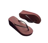 GYTTDERFL Infradito Donna Mare Infradito da donna Pantofole da spiaggia estive for esterni con tacco medio alto e clip su slip(Color5,38)