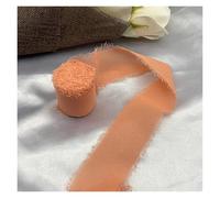 GYTTDERFL Nastri per Bouquet Nastro Di Seta Chiffon Verde Da 3,8 Cm