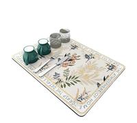 GYTTDERFL Tappetini da scrivania Macchine da caffè con cialde assorbenti | Tappetino scolapiatti grande for cucina, ad asciugatura rapida(2,20x30cm)