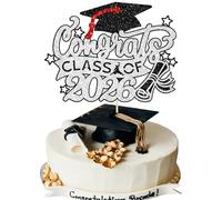 Gyufise Confezione da 1 topper per torta di laurea con scritta "Congrats Grad Class of 2023", decorazione per torta a tema "We Are Proud of You", decorazione per torte con diploma, decorazioni per