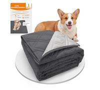 GYURO Coperta impermeabile al 100% per cani, grande lavabile, con retro antiscivolo, può proteggere il divano dei mobili (grigio, 157 * 208CM)