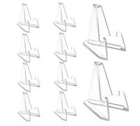 GYWHOOFT 30 Pezzi Mini Monete Supporto,Cavalletto Acrilico Supporto,Acrilico Trasparente Plastica Cavalletto,per Biglietti, Medaglie, Immagini, Orologi da Tasca, Foto