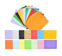 GYWHOOFT 70 Pezzi Buste Piccole 11,5 x 8,2 cm, Mini Buste Colorate per Matrimoni, Feste, Compleanno, Regali e Biglietti di Auguri (14 Colori)