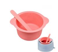 GYWHOOFT rosa riscaldanti in silicone La della ciotola, 10 * 6.5CM antiaderente cera Pot Silicone ciotola, riutilizzare cera fusione più caldo Liner con Mescolare il bastone