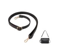 GYWHOOFT Tracolla di ricambio per borsa, 85-150 cm regolabile in pelle PU, regolabile, nera, per borse a tracolla fai da te accessorio per mini borsa Borsa per valigetta