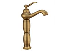 Gyx Rubinetto Bagno Lavabo Nero Monocomando Ottone, Regolazione A Caldo E Freddo, Per Miscelatore Lavabo E Rubinetti Per Bidet, Valvola In Ceramica, Stile Antico