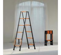 GYYDXXFC Scalas Telescopica A Telaio, Scalas di Sicurezza for Uso Domestico, Cinghia di Fissaggio Rinforzata, Bloccaggio di Sicurezza, for Cucina Domestica(6 Step)