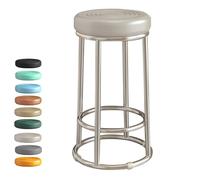 GYYDXXFC Sedia Da Ufficio Direzionale Alta, Sedia Da Toeletta Da Lavoro, Sgabello Da Bar, Imbottitura Spessa, For Bar, Casa, Sala Da Pranzo, Cucina, Isola(Light grey,58cm)