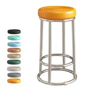 GYYDXXFC Sedia Da Ufficio Direzionale Alta, Sedia Da Toeletta Da Lavoro, Sgabello Da Bar, Imbottitura Spessa, For Bar, Casa, Sala Da Pranzo, Cucina, Isola(Orange,63cm)