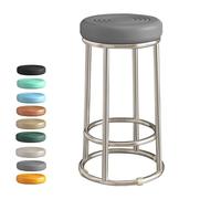 GYYDXXFC Sedia Da Ufficio Direzionale Alta, Sedia Da Toeletta Da Lavoro, Sgabello Da Bar, Imbottitura Spessa, For Bar, Casa, Sala Da Pranzo, Cucina, Isola(Grey,63cm)