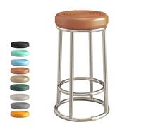 GYYDXXFC Sedia Da Ufficio Direzionale Alta, Sedia Da Toeletta Da Lavoro, Sgabello Da Bar, Imbottitura Spessa, For Bar, Casa, Sala Da Pranzo, Cucina, Isola(Brown,58cm)