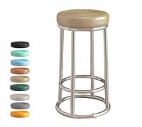 GYYDXXFC Sedia Da Ufficio Direzionale Alta, Sedia Da Toeletta Da Lavoro, Sgabello Da Bar, Imbottitura Spessa, For Bar, Casa, Sala Da Pranzo, Cucina, Isola(Khaki,68cm)