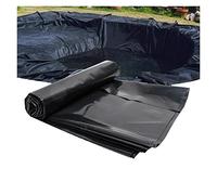 GYYN Telo per Laghetto Membrana Rinforzata HDPE Rivestimento per Laghetto 0,2mm Resistente agli Strappi per Giardini d'Acqua, Stagni di Koi, Fontane di Ruscelli (Color : Black, Size : 6x9m)