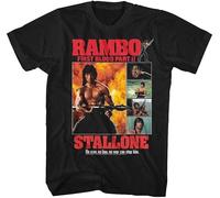gyyy Rambo First Blood Part 2 No Man No Law No War Can Stop Him Adult T Shirt Black XL