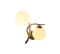 GYZLZZB Applique Lampada for Muro Muro di Ferro Vetro Lampada Moderna Semplice Oro/Alta luminosità Nordic da Letto Soggiorno Bedside Walkway E27 for la casa, Villa, Bar, ristoranti