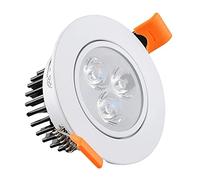 GYZLZZB Downlight da incasso a soffitto rotondo bianco 3W caldo bianco 300 0K AC 110-240V. Spot Light Chind Fire Rating Energy Saving GUIDATO Downletings 75mm taglio foro senza infissi illuminazione f