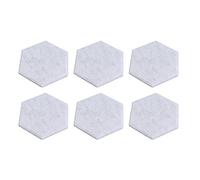 GYZOUKA 12 Pezzi Pannelli Acustici Esagono Esagono Pannelli di Assorbimento del Suono Ad Alta densità 14x12x7 Cm Isolamento del Suono Isolamento Tende a Bordo Smussate (Grigio argento)