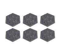GYZOUKA 12 Pezzi Pannelli Acustici Esagono Esagono Pannelli di Assorbimento del Suono Ad Alta densità 14x12x7 Cm Isolamento del Suono Isolamento Tende a Bordo Smussate (Grigio scuro)