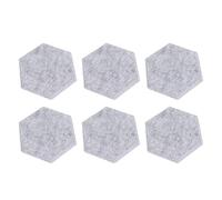 GYZOUKA 12 Pezzi Pannelli Acustici Esagono Esagono Pannelli di Assorbimento del Suono Ad Alta densità 14x12x7 Cm Isolamento del Suono Isolamento Tende a Bordo Smussate (Grigio chiaro)