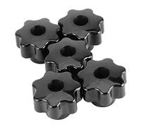 GYZOUKA 5 Pz 7 Stelle Foro Passante Manopola Dadi Manopola Maniglie Filettatura Femmina Dado di Serraggio Manopola con Anima in Ottone 10mm (CM10*40 (foro passante))