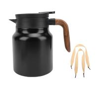 GYZOUKA Caffettiera Termica con Isolamento Sotto Vuoto in Acciaio Inossidabile da 1000 Ml con Filtro a Maglia Fine per caffè, tè, Succhi di Latte, Acqua Calda (opaco)