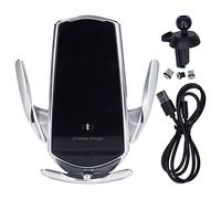 GYZOUKA Caricabatterie Wireless per Auto, Staffa di Montaggio per Telefono con Sensore Magnetico e a Infrarossi con Controllo Intelligente della Temperatura per Tutti i Telefoni