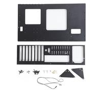 GYZOUKA Case Aperto per PC Rack Atx Itx Steel Frame 1 SSD 1 HDD | Ripiano per Scheda Madre, Piastra in Acciaio, Uso Fai da Te, Supporto M Atx Itx, Fornitura Standard o Estesa, Fori per