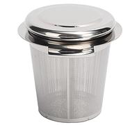 GYZOUKA Colino da tè a Foglie Sfuse con Coperchio, Cestello per Uova in Acciaio Inossidabile di Alta qualità per Tazze (scarico del tè in acciaio inossidabile)